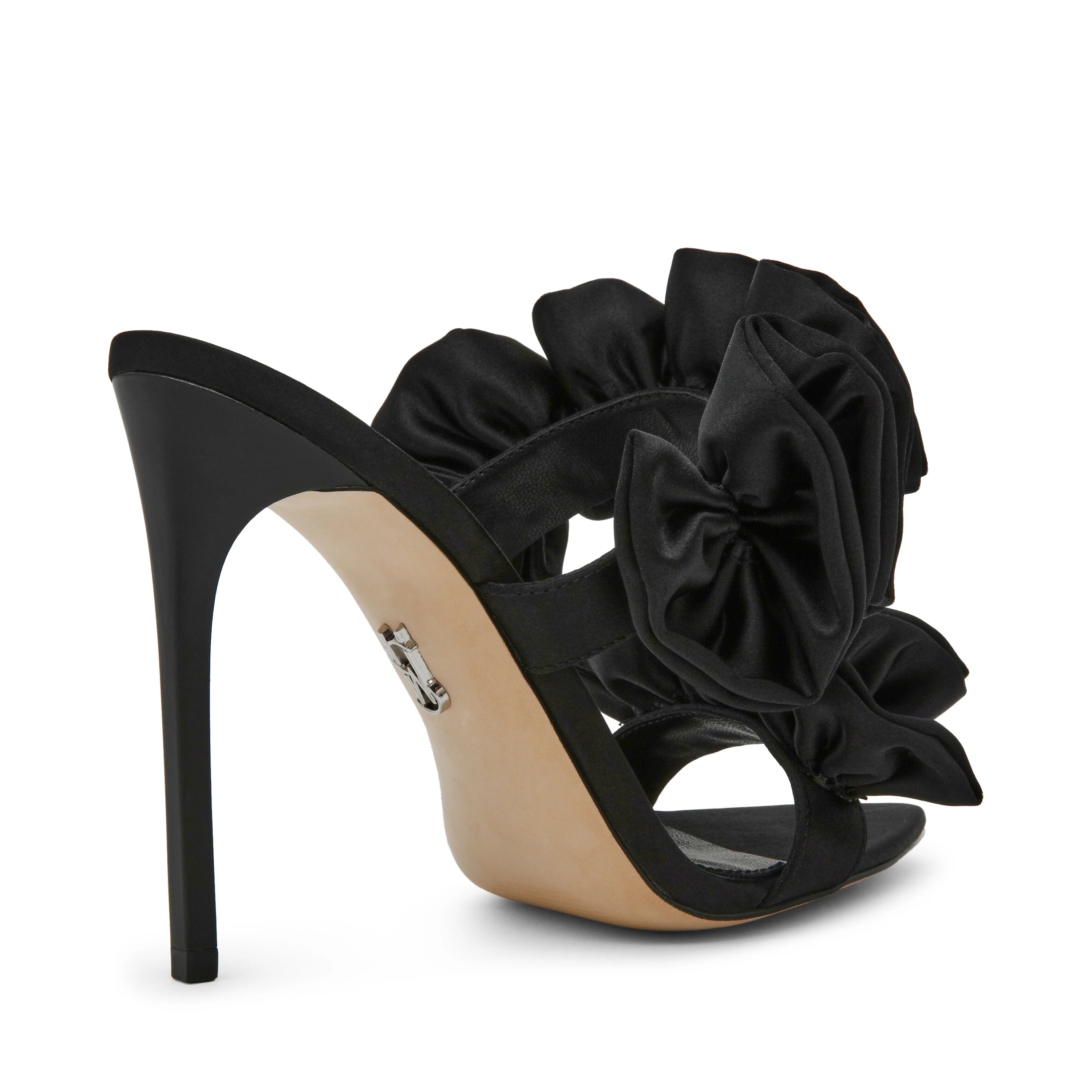 Aalina Sandal BLK SATIN - Image 6