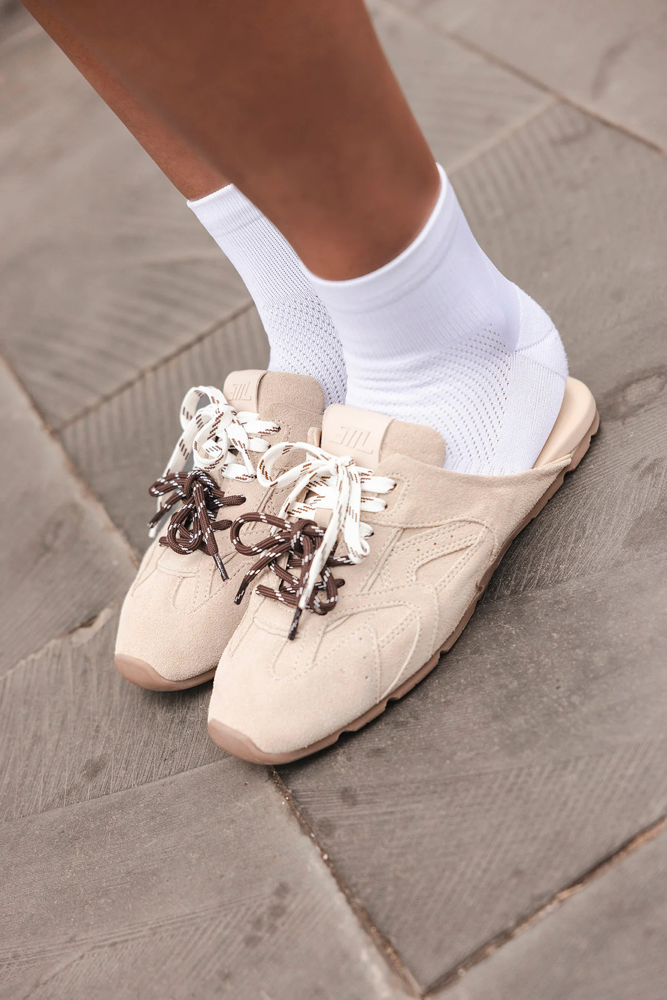 Asiel Mule Sneaker BEIGE SUEDE - Image 8