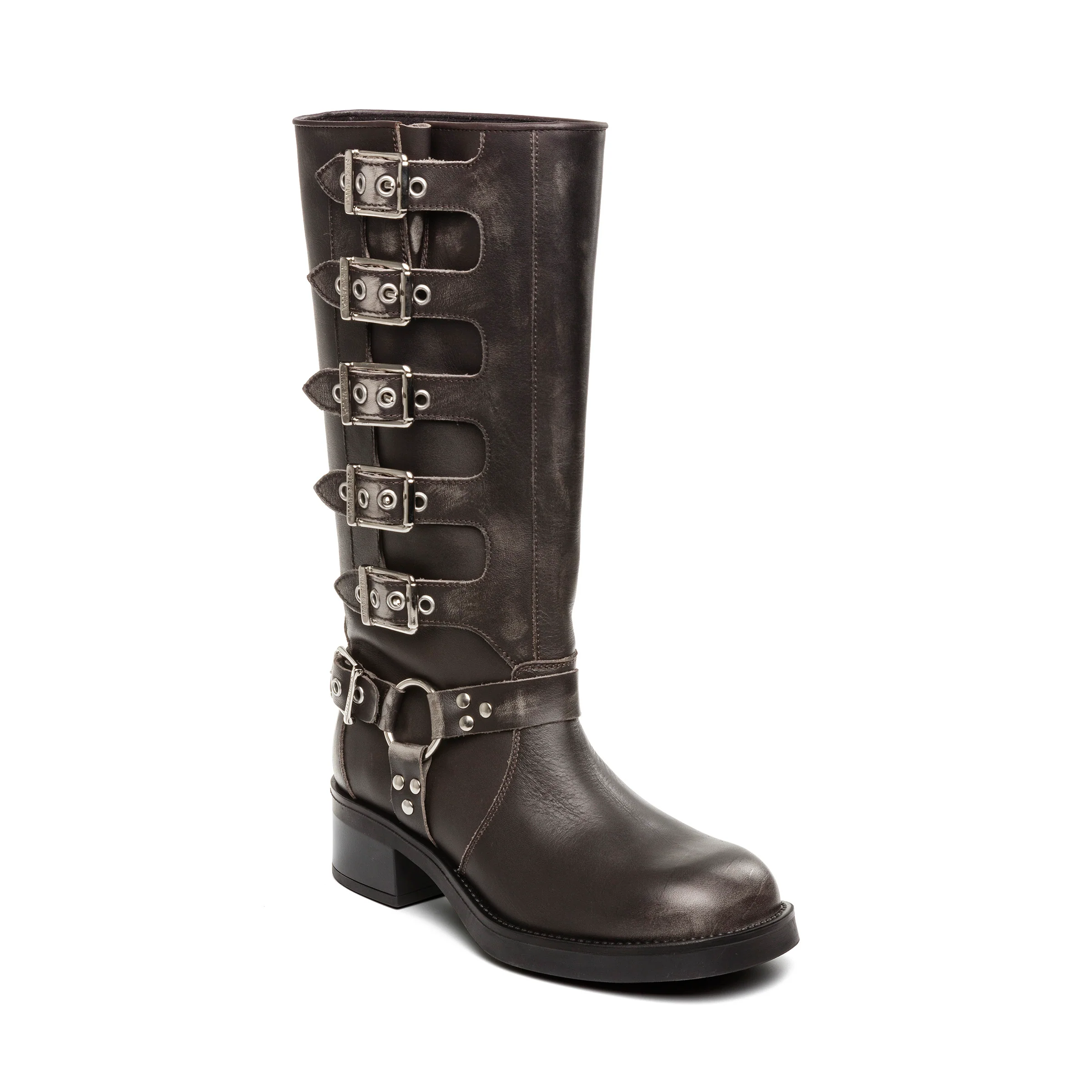 Battle Boot Donkergrijs Leer - Image 2