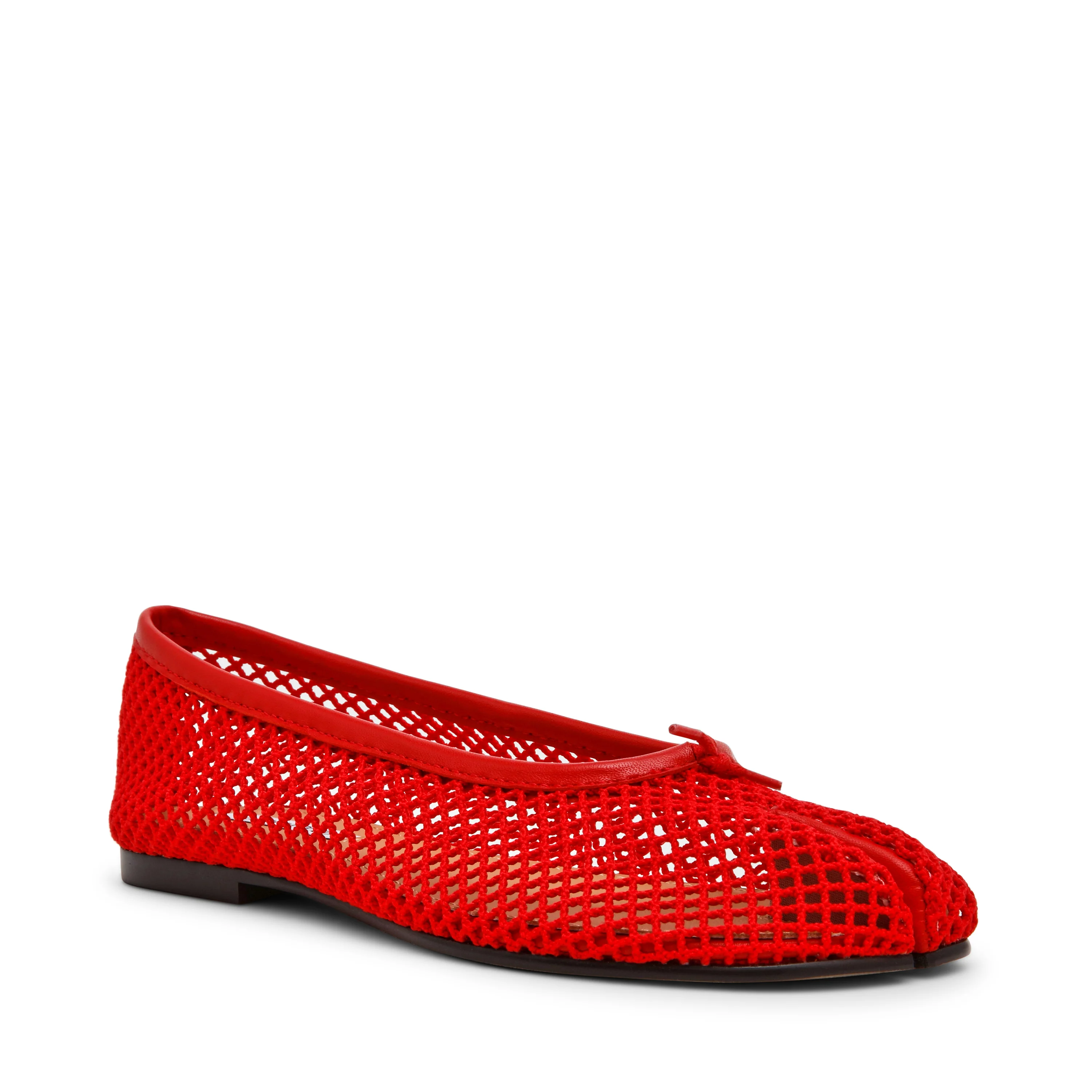 Calico-Mesh Flat Shoe RED - Image 2