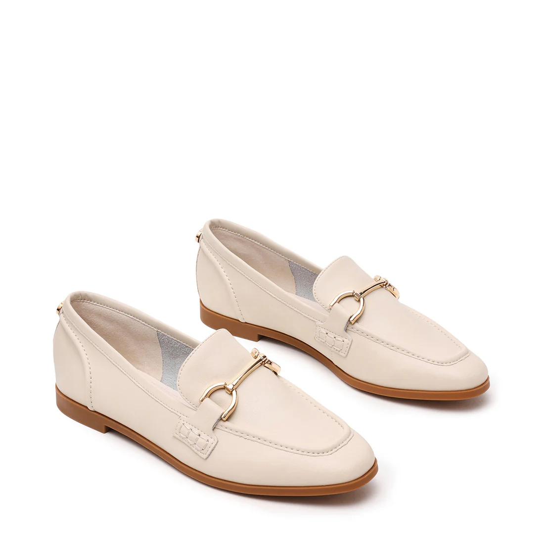 Keli Flat Shoe BONE LEATHER - Image 2