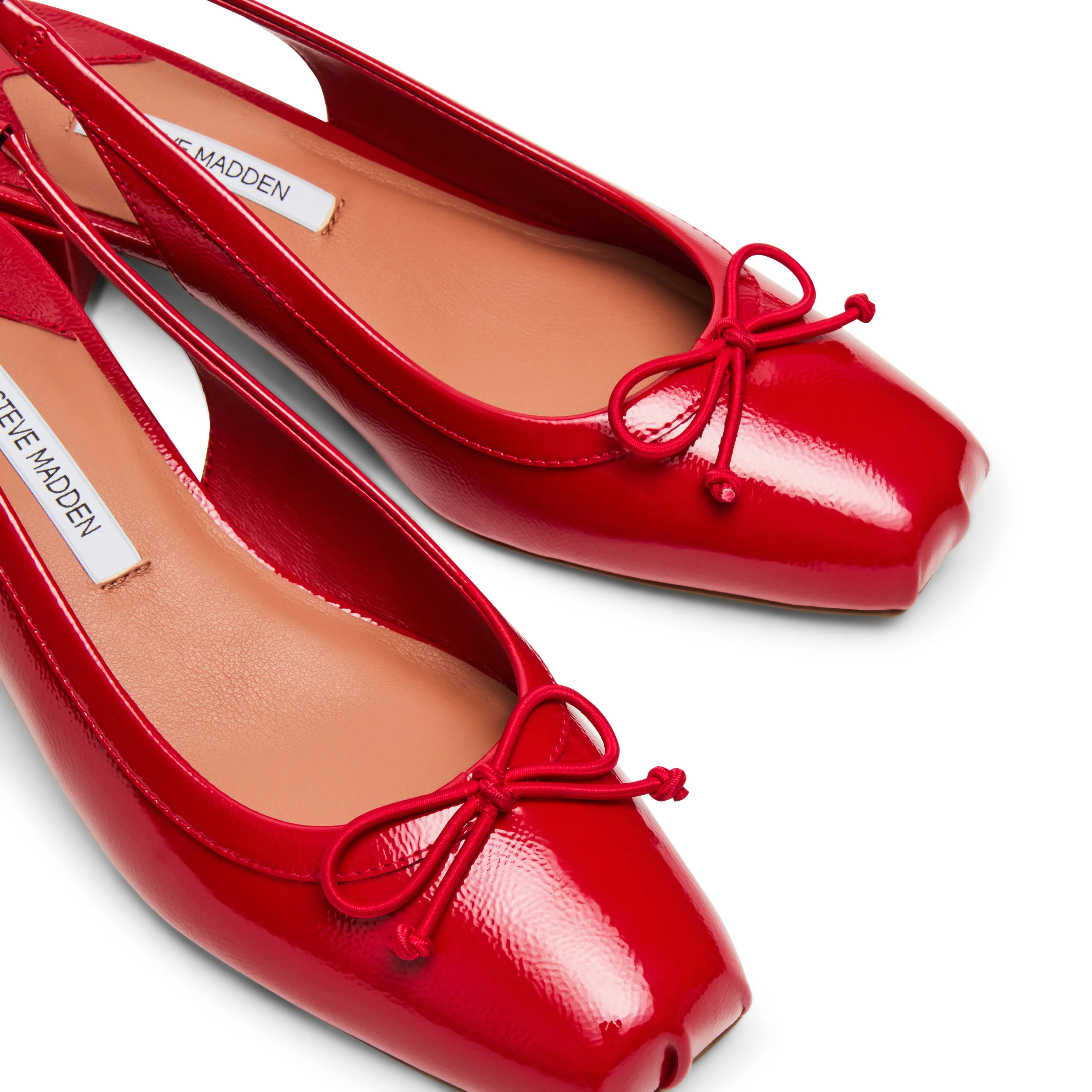 Loved Flat Shoe RED CRINKLE PAT - Image 3