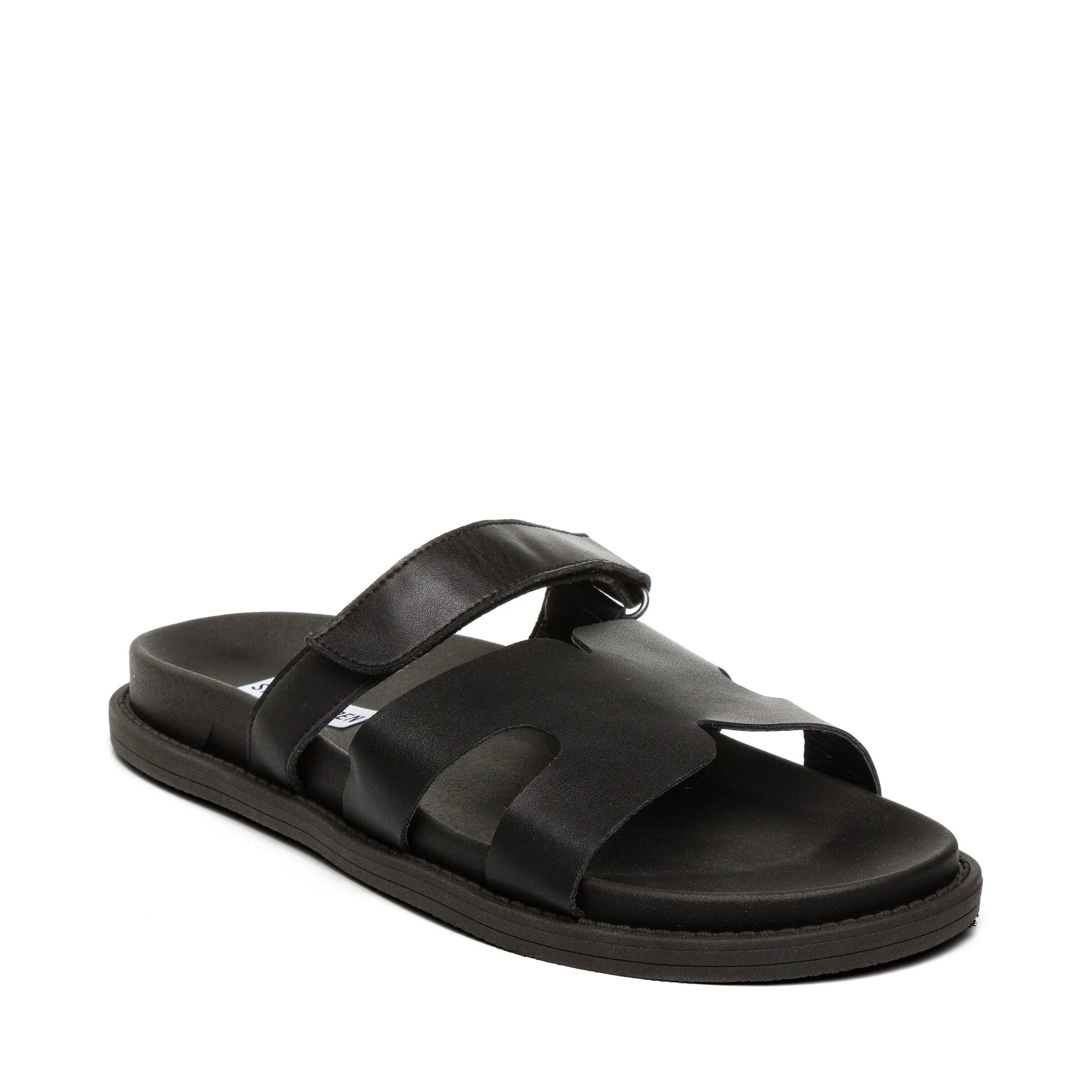 Manu Slide BLACK LEATHER - Image 2