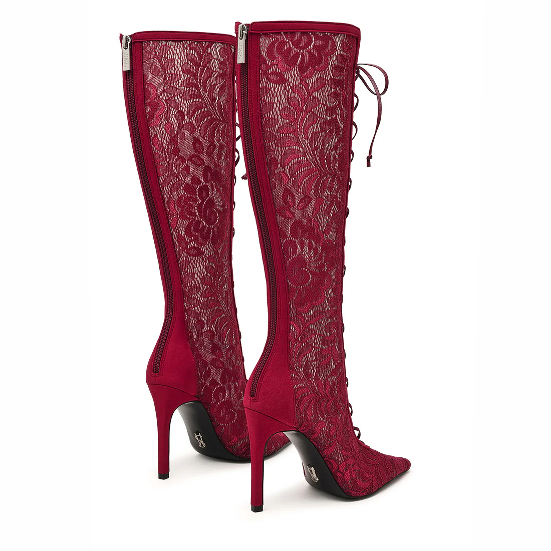 Maxine Boot WINE LACE - Image 3