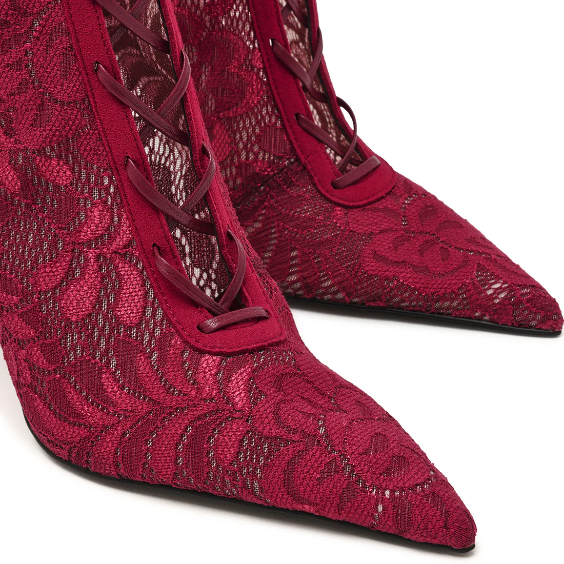 Maxine Boot WINE LACE - Image 5