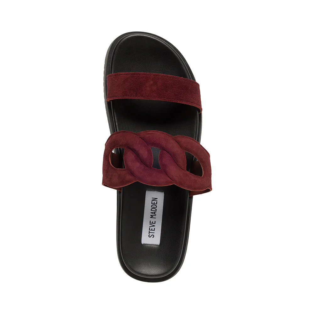 Myrtle Sandal BURGUNDY SUEDE - Image 5