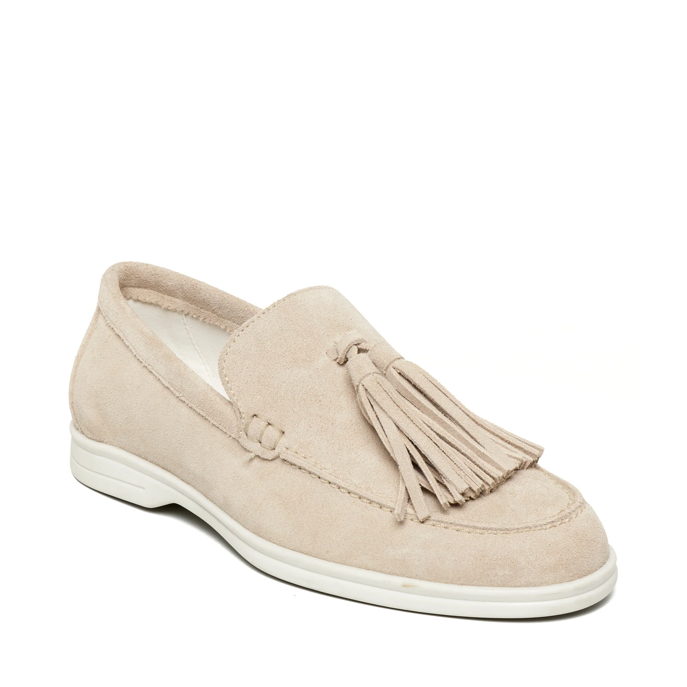 Ojane Flat Shoe BEIGE SUEDE - Image 2